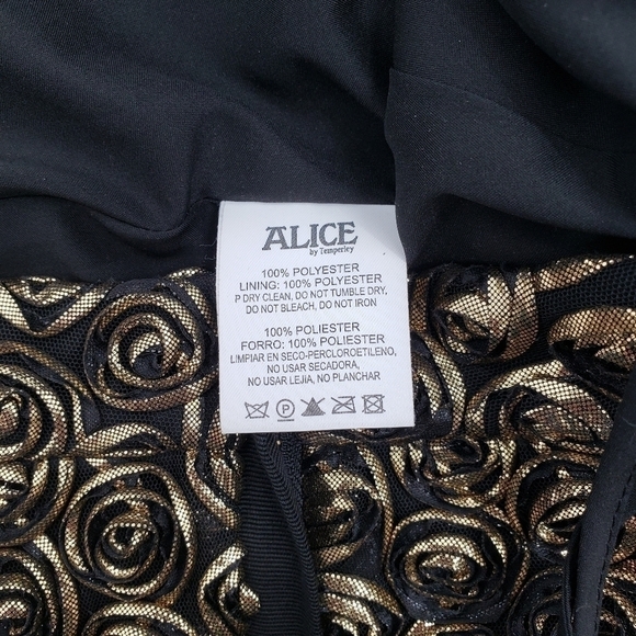 ALICE BY TEMPERLEY Donna Lamé Rosette-appliquéd Tulle Mini Skirt - Picture 11 of 12